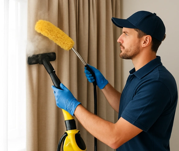 Trusted drapes cleaning technician Matty Curtain Cleaning bayview-nsw QLD