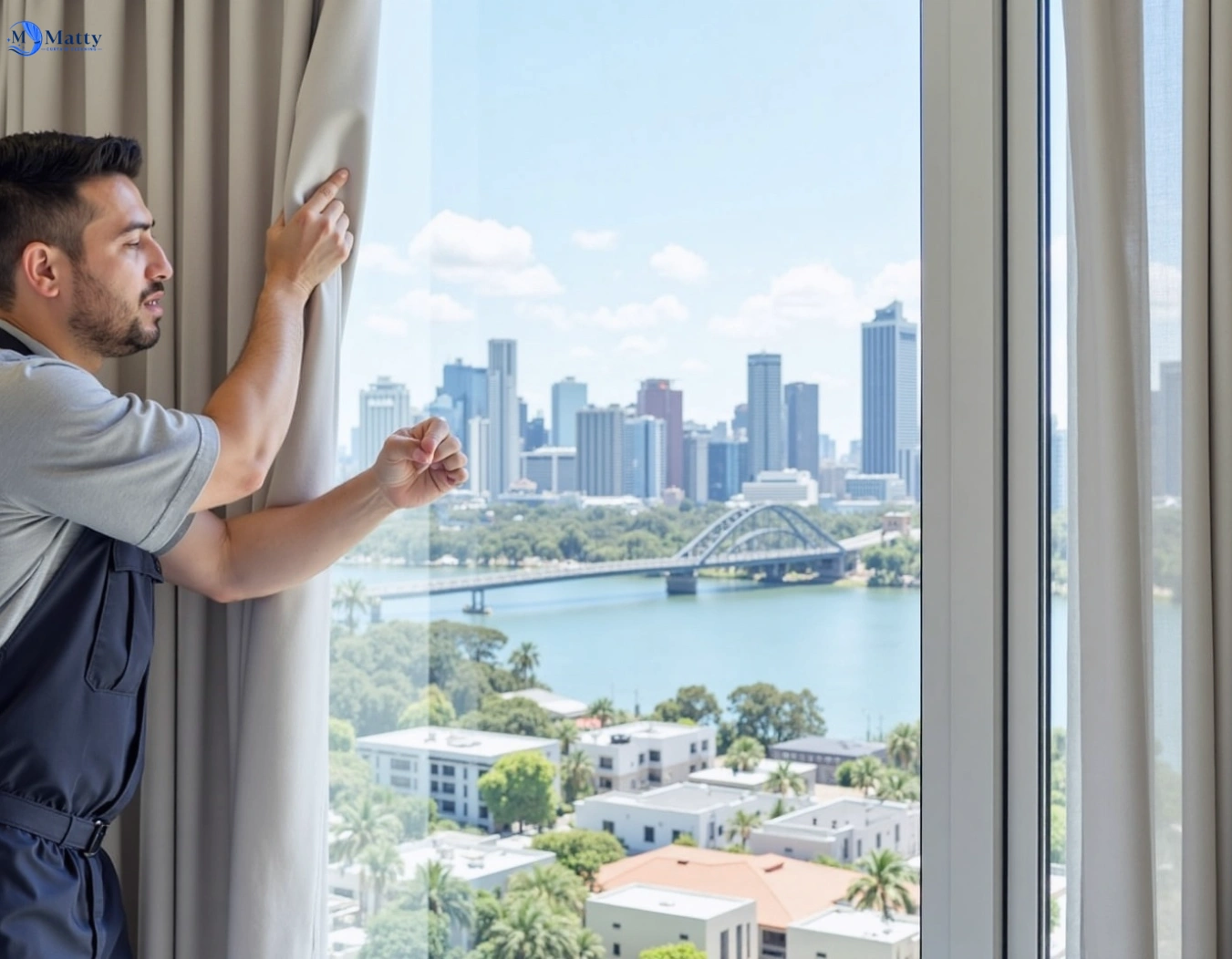 Professional curtain steam cleaning service bayview-nsw QLD by Matty Curtain Cleaning