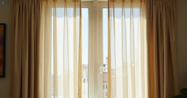 Dull dusty drapes in bayview-nsw before professional cleaning